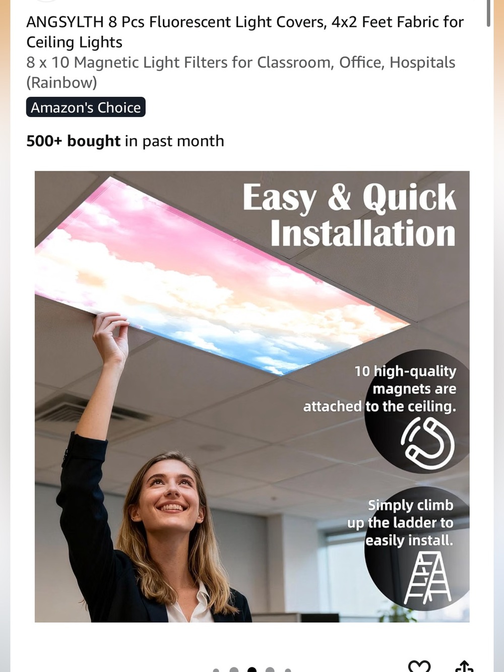 Light covers for classroom